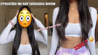 Invisible Clip In Hair Extensions Review  Ft. Irresistible Me