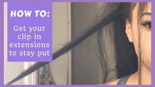 How To Get Your Clip In Extensions To Stay Put