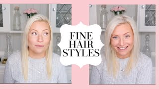 Thin Hair Hacks | Quick Easy Hairstyle For Thin And Fine Hair | Messy Bun Style Hair Tutorial
