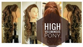 Reception Hairstyles | High Pony | How To Add Extensions | Voluminous Pony |