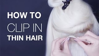 How To Clip In Hair Extensions | Hair Extensions For Thin Hair | Buy Hair Extensions
