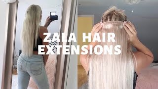 Zala Hair Extensions Unboxing & Try On (Human Hair Clip-In Extensions)