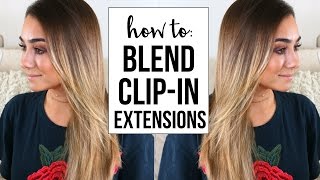 How To Blend Clip In Hair Extensions