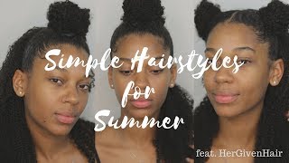 Simple Summer Hairstyles Feat. Hergivenhair Clip In Extensions