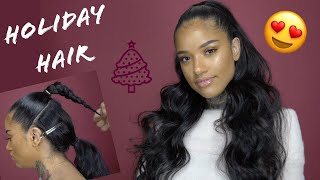 Half Up Half Down With Clip-Ins From Start To Finish | Celebrity Secrets | #Kahhspence
