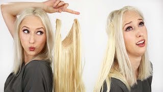 Halo Hair Extensions?? Try-On First Impressions
