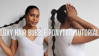 Luxy Hair Extensions | Easy Bubble Ponytail Tutorial | How To: Easy Hairstyles