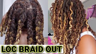 Loc Braid Out ::: Easy Everyday Loc Styles
