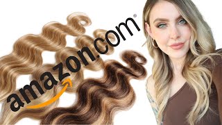 Trying Clip In Extensions From Amazon | Eufficco Human Hair Extensions | Fine Hair