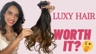 Luxy Hair Ombre Chestnut Clip In Hair Extensions.