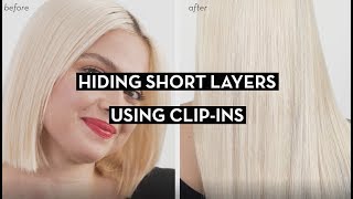 Hide Short Layers With Hair Extensions! ✨