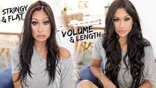 Thin To Thick Hair | How To Apply & Style Extensions On Thin Hair!