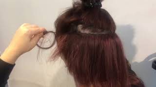 Quick Weft Rows On Very Thin Hair (Caucasian Weave)