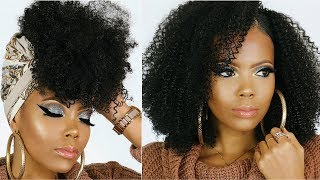 Holiday Hairstyles|Clip-Ins For Natural Hair|Kinky Curly Clip-In Extensions For Beginners |Tastepink