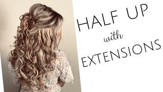 Half Up Half Down Style With Hair Extensions