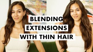 How To Blend Extensions With Thin Hair | Thin Hair Solutions