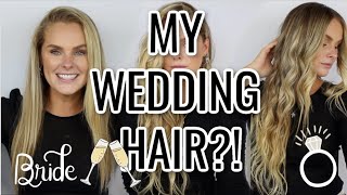 My Wedding Extensions!? | Mhot Clip In Remy Hair Extensions Review