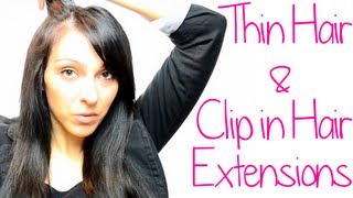 How To Apply Clip In Hair Extensions To Thin Hair - Tips For Thin Hair | Instant Beauty ♡