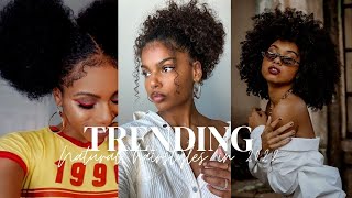 Natural Hair Trends 2022! #Naturalhairtrends2022 #Trendinghairstyles2022 #Naturalhair #Hairtrends