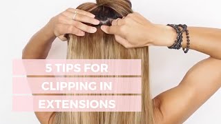 5 Tips For Clipping In Extensions By Cashmere Hair®.
