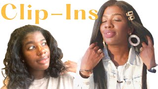 How To Make Clip In Hair Extensions For African American Hair | Relaxed Hair