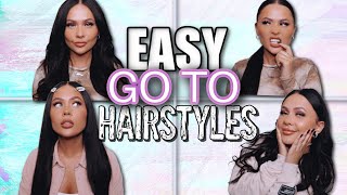 My Fave Easy Go To Hairstyles Using Razzl Dazzl Hair Clip In Extensions | Itssabrina