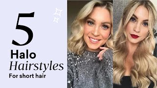 Hairstyles For Short Hair With Halo Hair Extensions