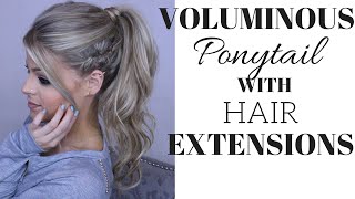 How To: Ponytail With Hair Extensions Hairstyle | Valerie Pac