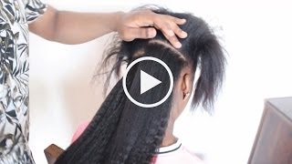 How To Install Clip Ins On Relaxed And Natural Hair Knappy Hair Extensions