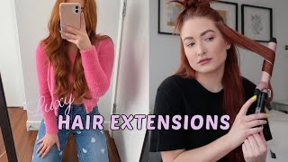 Clip In Hair Extensions | Luxy Natural Red