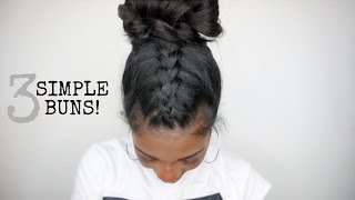 3 Simple & Easy Bun Clip-In Hairstyles! | Knappy Hair Extensions