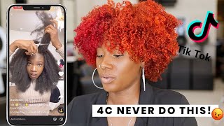 Stylist Reacts To Natural Hair Trends On Tiktok...The Agony!