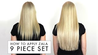 How To Put In 9-Piece Clip-In Hair Extensions - Zala