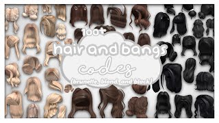 100+ Aesthetic Hairs *Codes* For Bloxburg 2021 ✨ (And Bangs) | Roblox