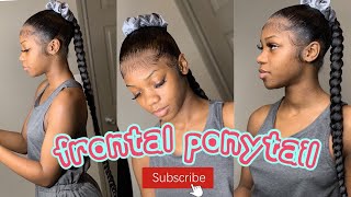 Frontal Ponytail | Frontal Braid Ponytail | How To
