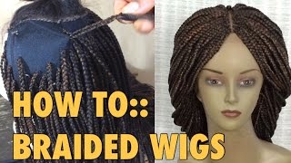 Braided Wig//5 Ways To Attach Extensions To Wig Cap
