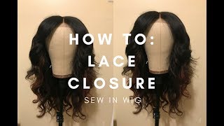 How I Make My Lace Closure Wigs (Sewn) Ft Unice Hair
