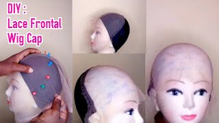 Diy : Lace Frontal Wig Cap Tutorial For Crochet Braids Wig | How To