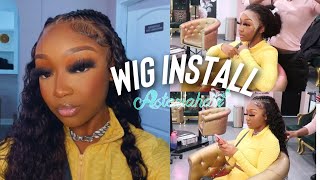 You Need This Vacation Wig! 24” Deepwave Braided Lace Frontal Wig  Install | Asteria Hair