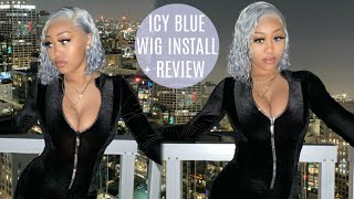 Icy Blue Bob Wig Installation Tutorial + Initial Review Ft Victoria'S Wig