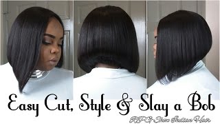 Bob Cut & Style Tutorial | Rpghair.Com Indian Virgin Hair | 10 Steps In 20 Minutes