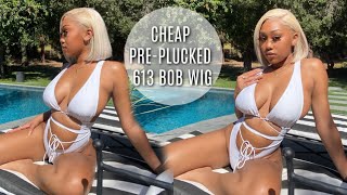 Super Affordable 613 Pre-Plucked Frontal Bob Wig Ft Yolissa Hair (Under $100)