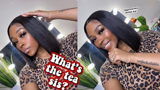 The Real Tea On  Fake Scalp Wigs ! | Hot Beauty Hair Review | Affordable Bob Wig Lanae Lanell