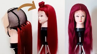 Diy Lace Frontal Crochet Wig | Using Expression Braids Hair | Straight Wig