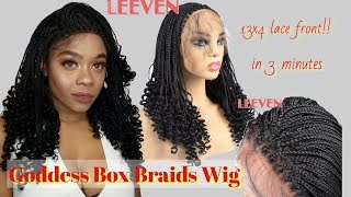 Short Goddess Box Braids/Box Braid Lace Frontal Wig /