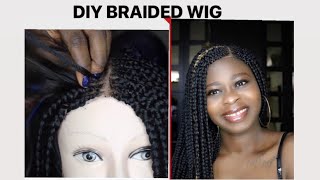 Diy Braided Wig With A Lace Closure / Feed In Braids
