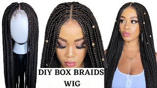 How To: Diy Box Braids Wig Using Crochet Hair / Beginner Friendly / Protective Style / Tupo1