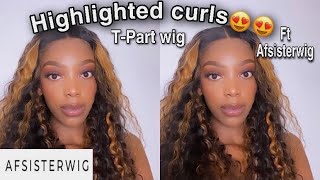 You Need This Wig !| Highlighted Curly Wig | Ft @Afsisterwig | South African Youtuber