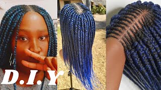Diy: How To Make A Braided Wig Without Lace Closure/Perruque Tressée Sur Un Budget||Beginnerfriendly