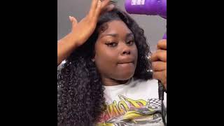 Amazon Curly Wig Quick Install Tutorial. Amazon Bly Hair